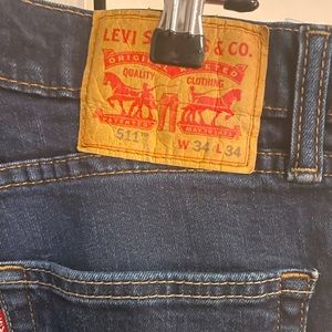 Levi’s 511 (Slim Fit) 34x34 Navy Blue Jeans